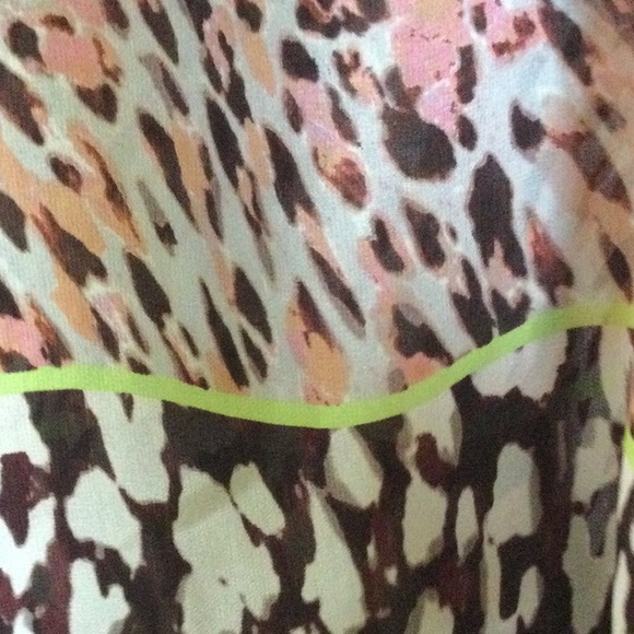 Lightweight sheer animal print top. - Picture 3 of 3